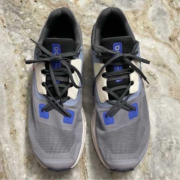 On Running Cloudstratus Men’s size 13 Sneakers, Fossil/Midnigh - Picture 2 of 11